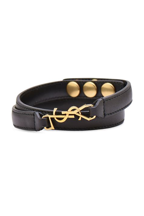 ysl beacelets|yves Saint Laurent leather bracelet.